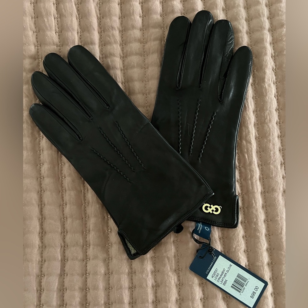 Cole Haan Women’s Water-Resistant Leather Gloves